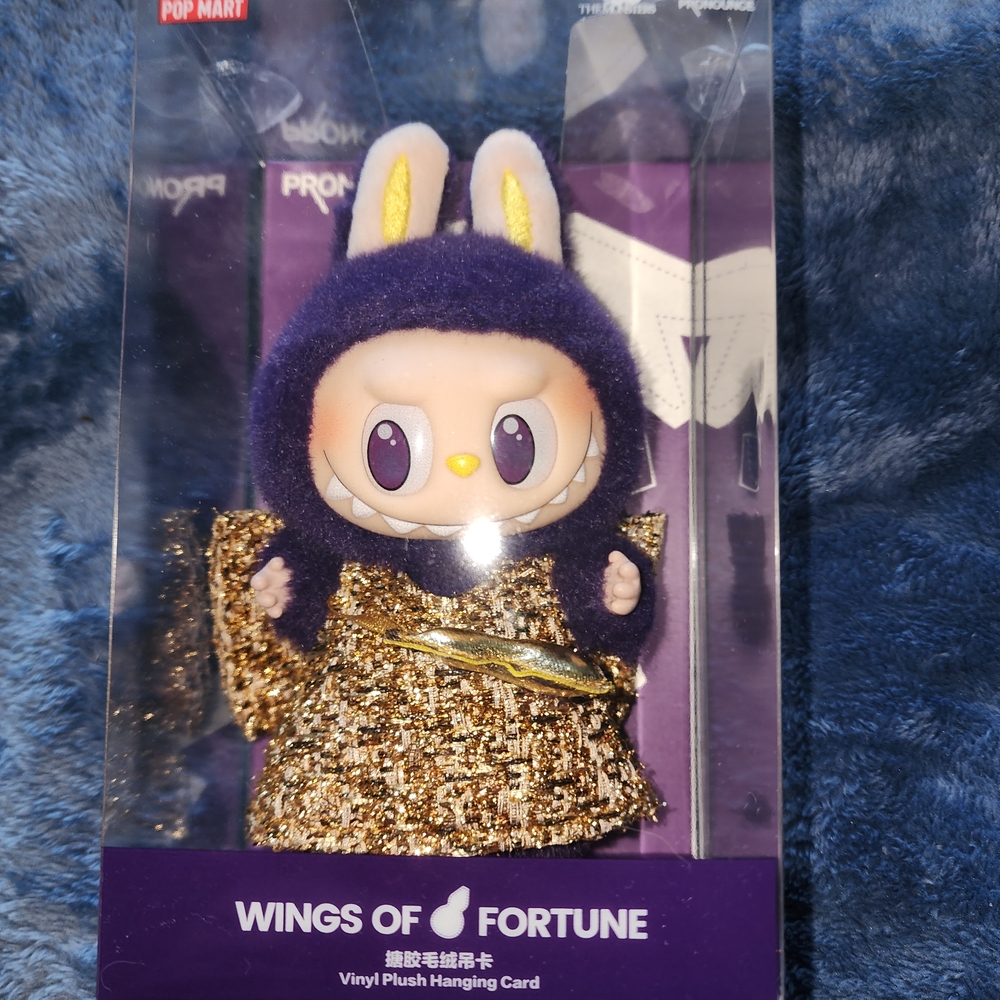 Wings of Fortune Vinyl Plush Hanging Card